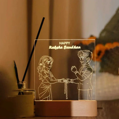 Personalized 3D Night Lamp Gift for Brothers and Sisters